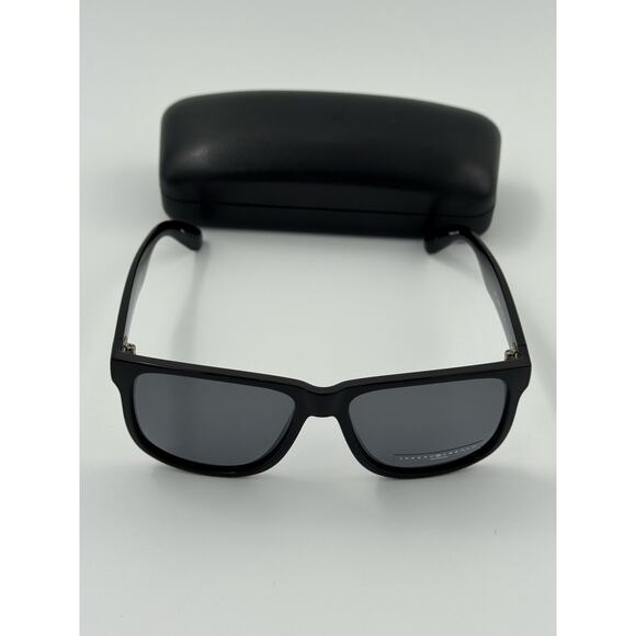 Joseph Abboud JA6007 Polarized Black Rectangle Sunglasses with Case - Picture 1 of 4